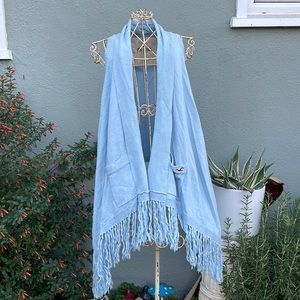 Hollister “Bettys” Knit Vest - Baby Blue